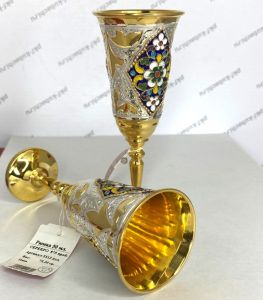Рюмка с позолоченнием - 5312