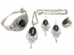 Гарнитур серебряный - 303-4